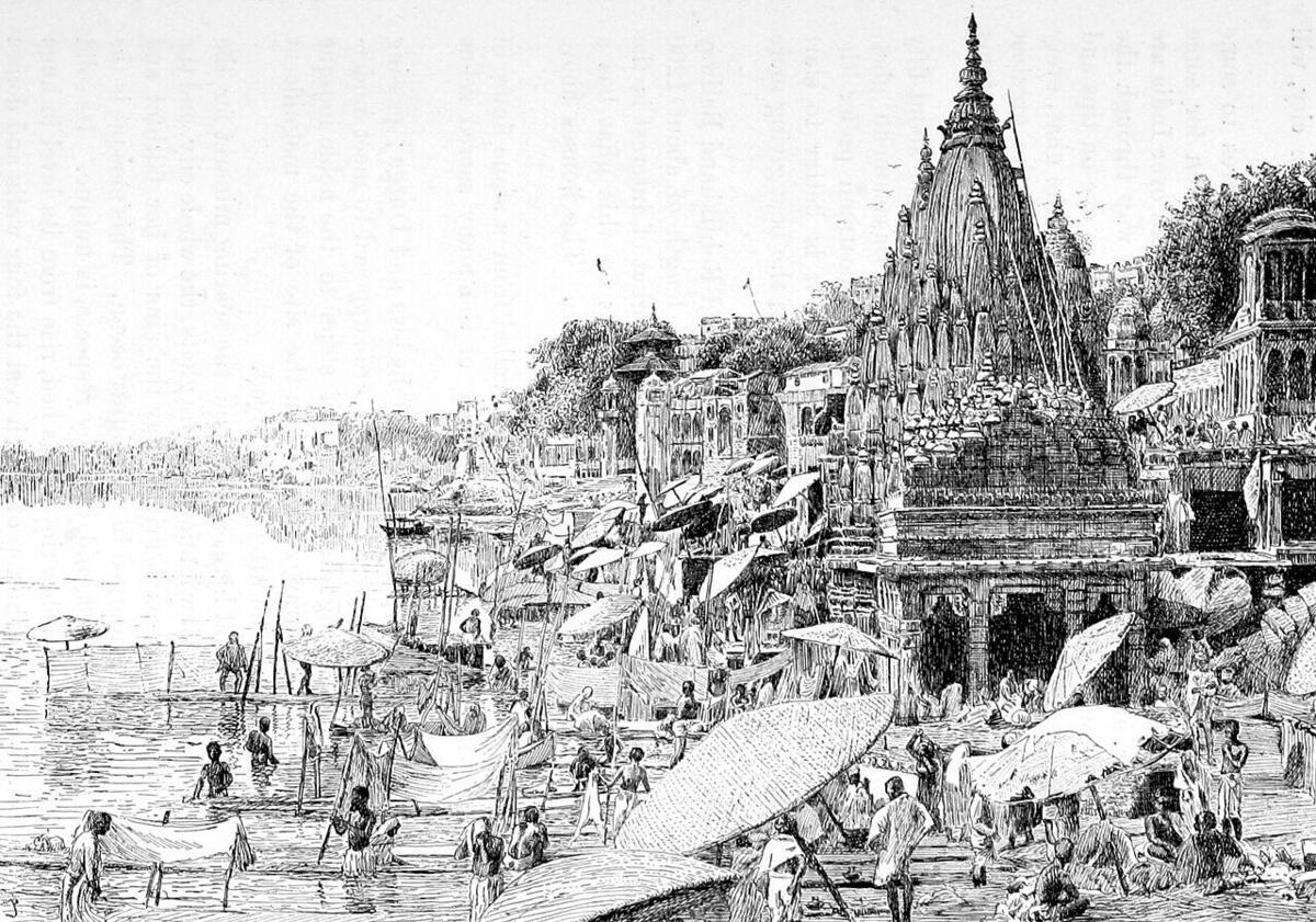 Manikarnika Ghat — historic view